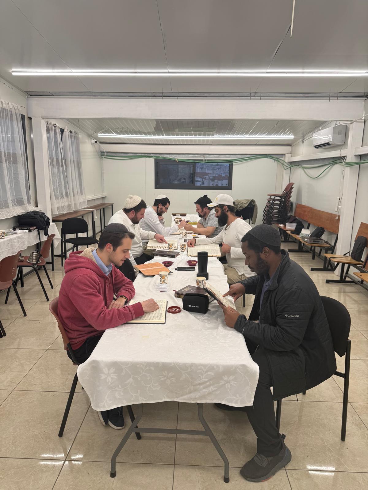 Small Group Seder at The Breslov Yeshiva