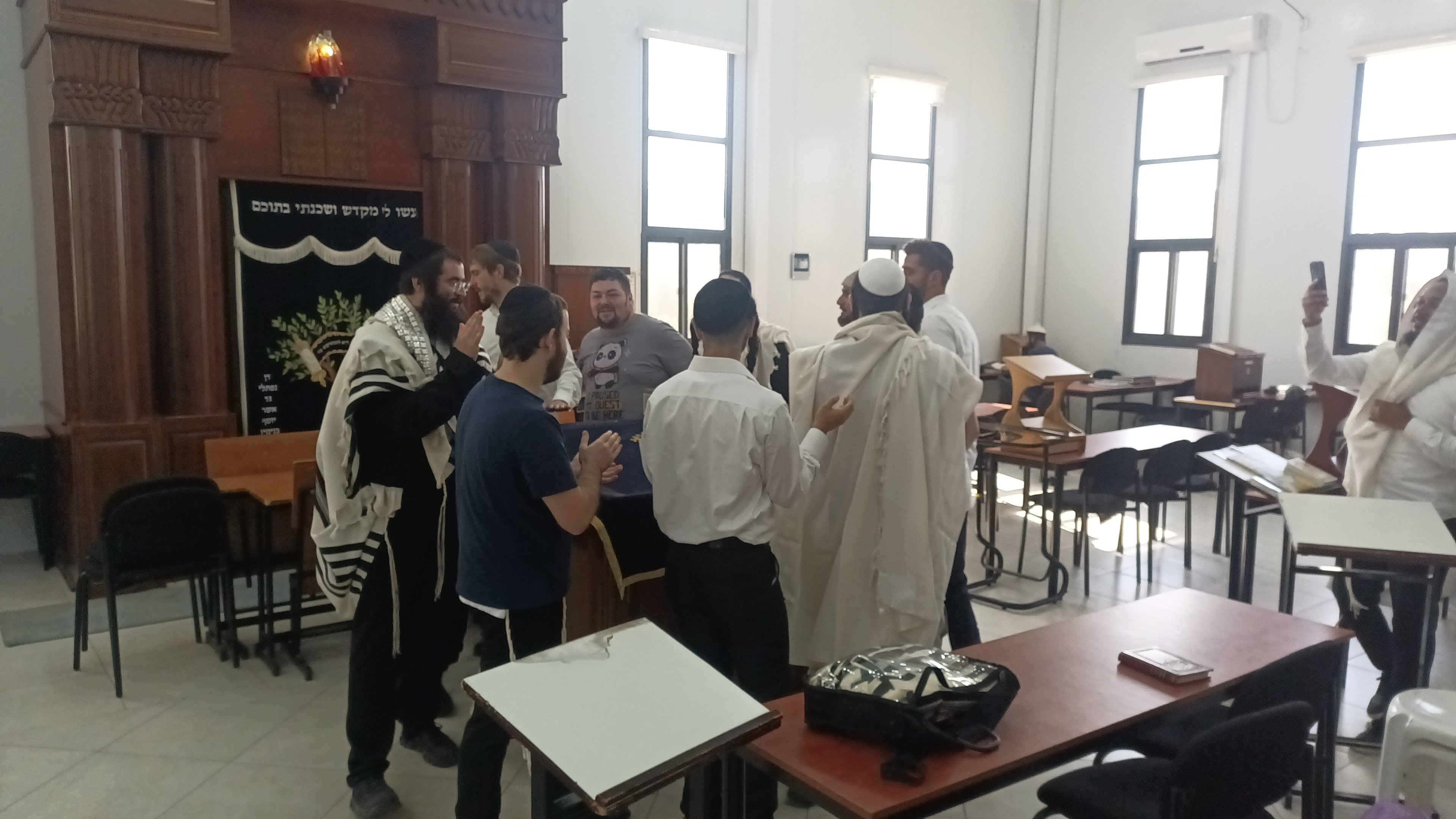 Tefillah in the Beis Midrash at The Breslov Yeshiva