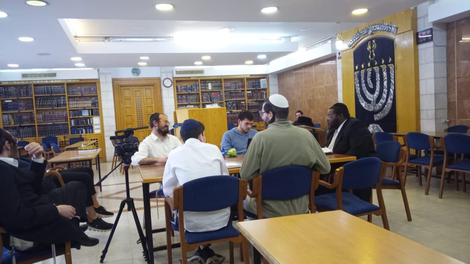 Night Seder Gathering at The Breslov Yeshiva