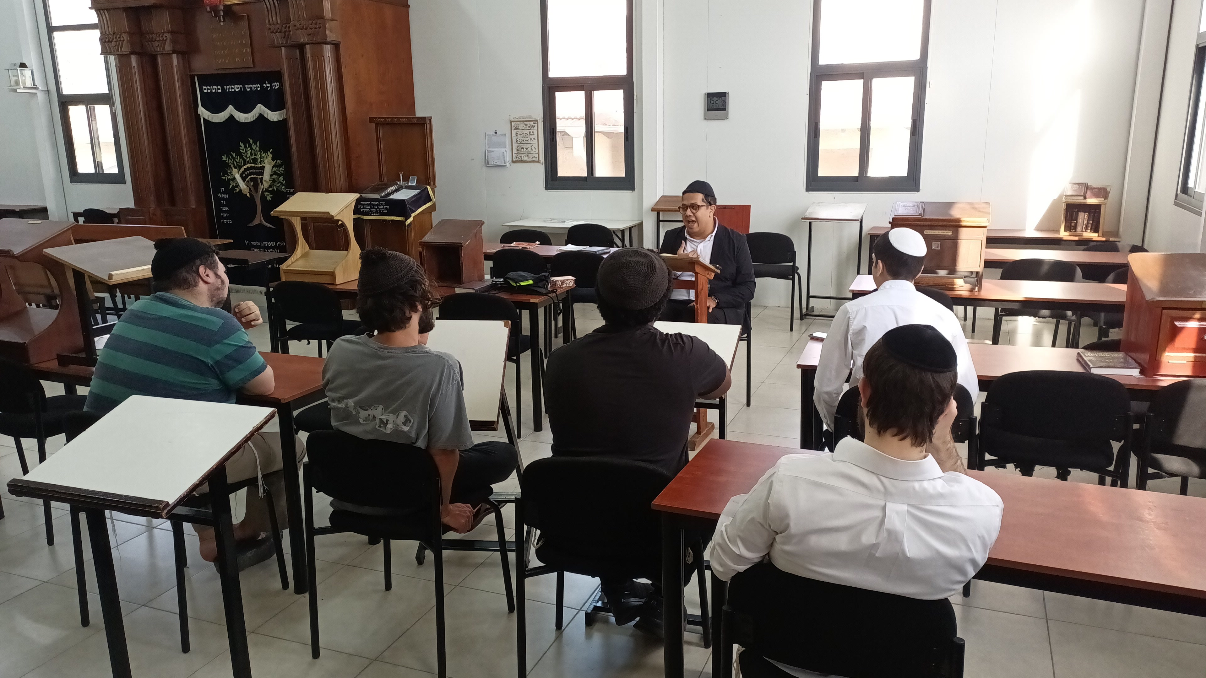 A Full Beis Midrash at The Breslov Yeshiva