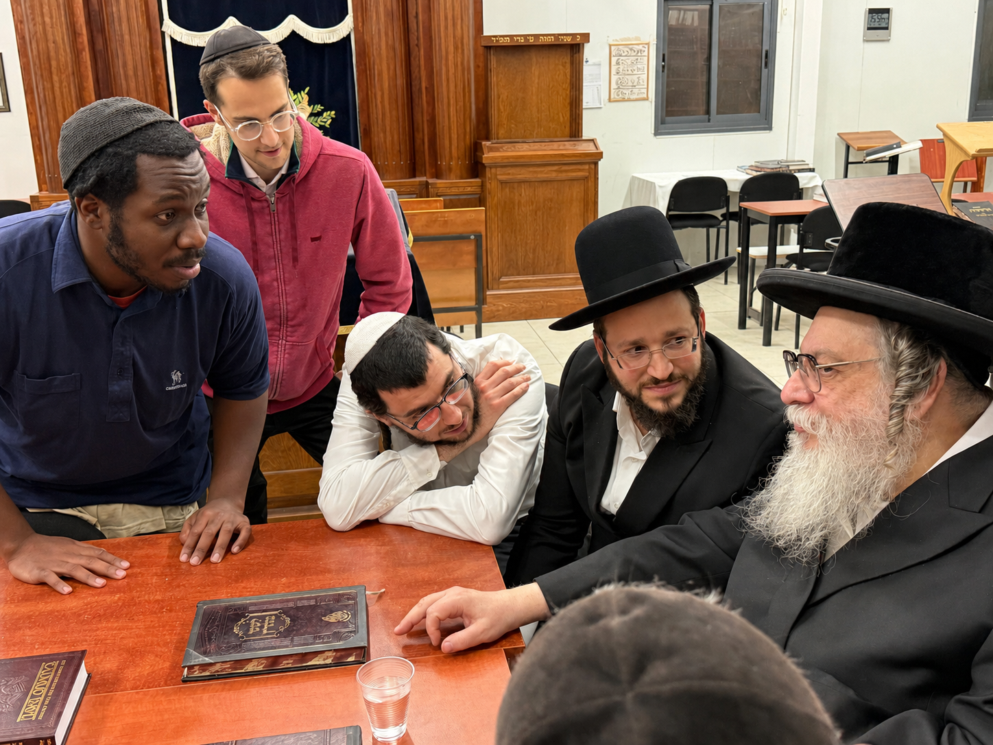 Rabbi Kivak Visits the Yeshiva at The Breslov Yeshiva