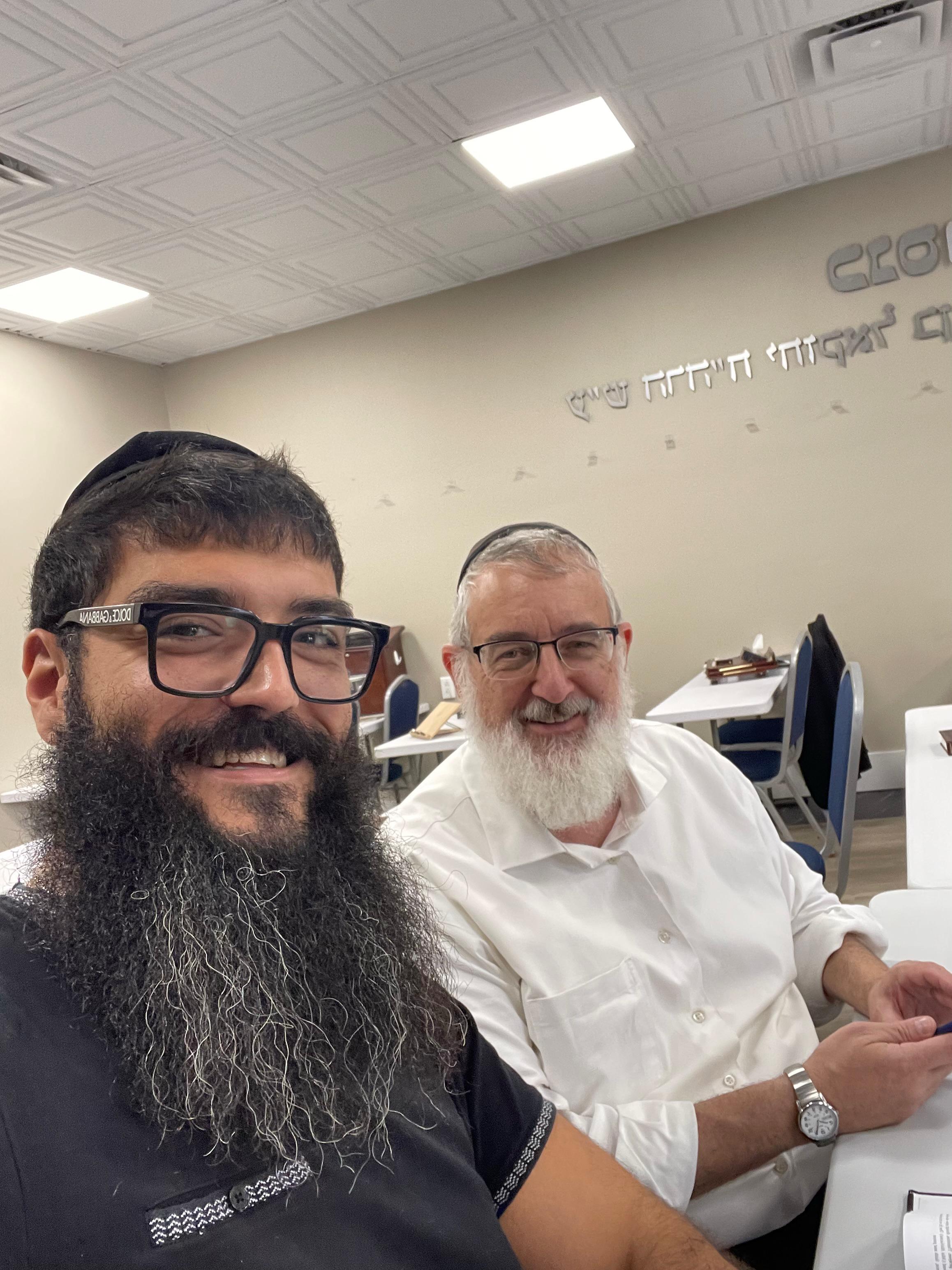 With the Rabbi at The Breslov Yeshiva