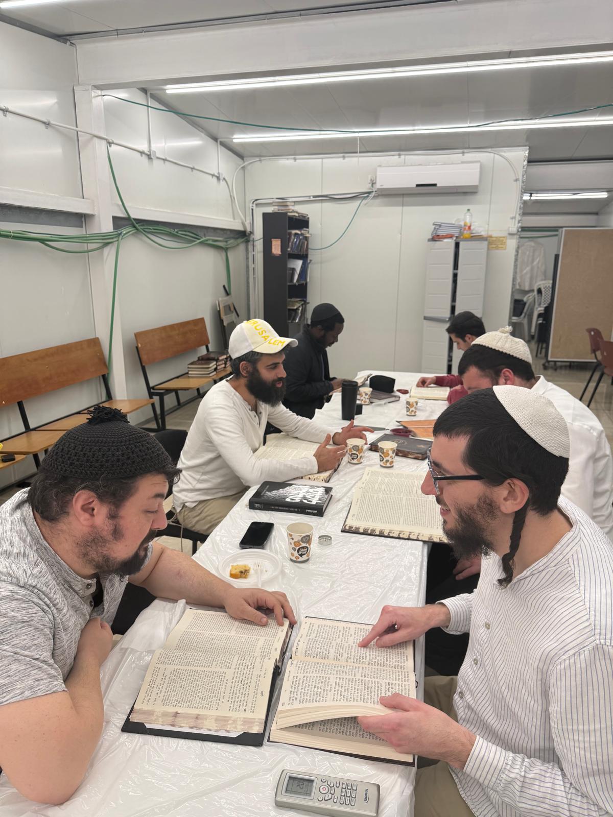 Face-to-Face Chavrusa at The Breslov Yeshiva