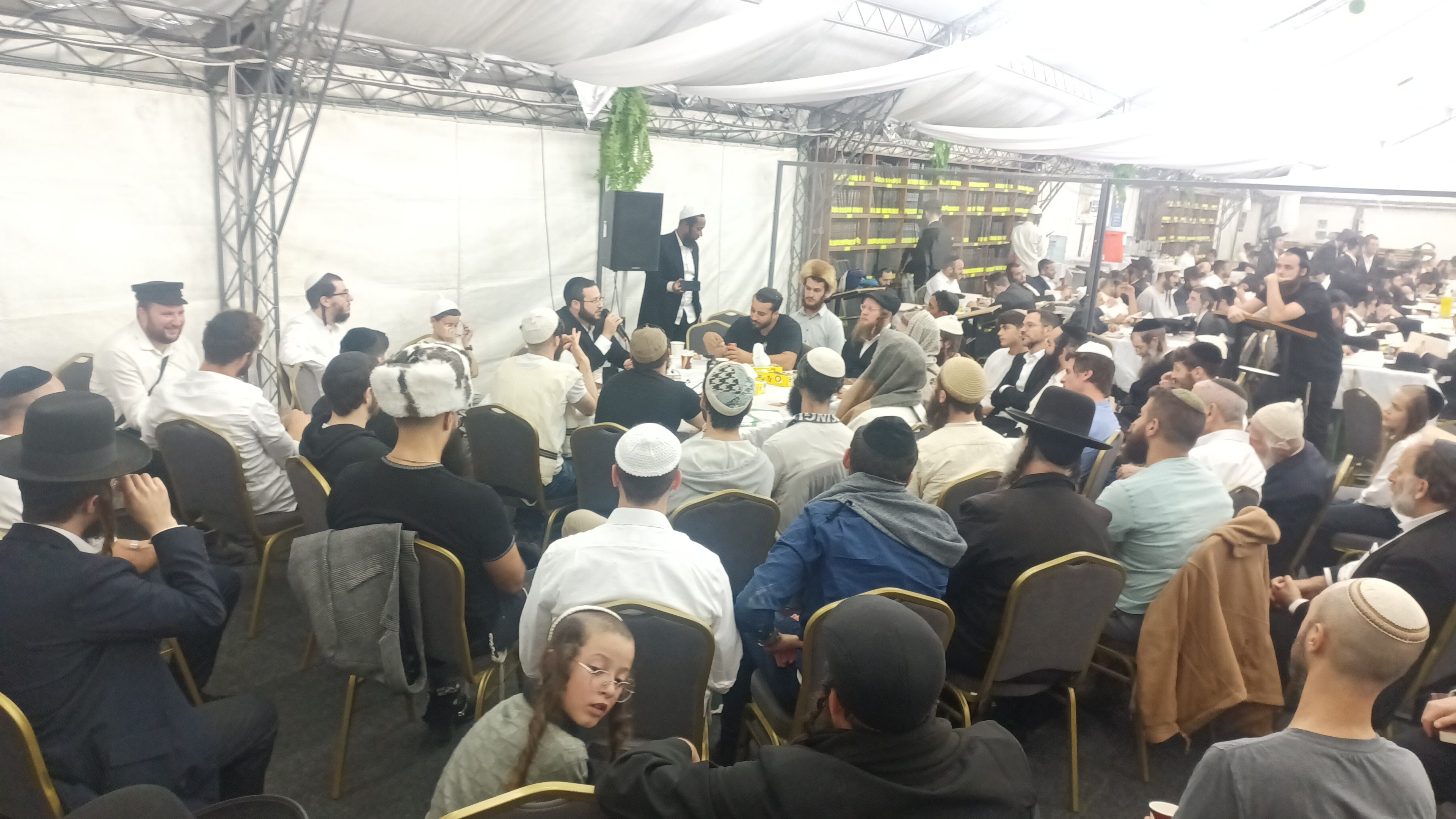 Listening in Uman at The Breslov Yeshiva